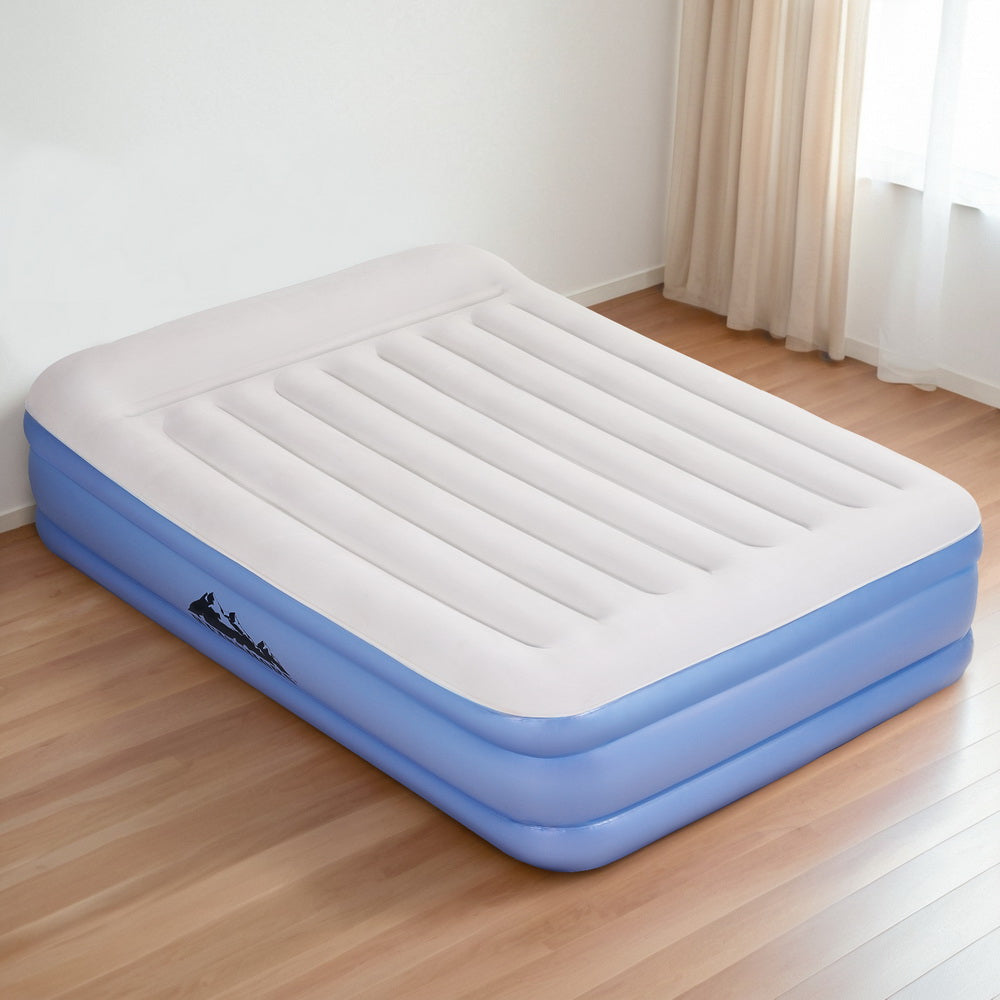 Weisshorn Air Mattress Queen Inflatable Bed 46cm High Airbed Camping Travel