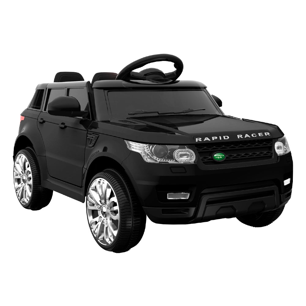 Rigo 12V Kids Electric Ride-On SUV – Black Toy Car with Remote Control