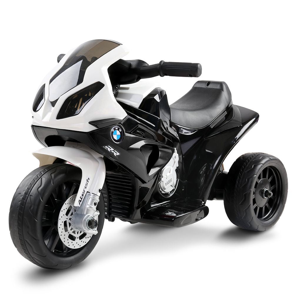 BMW S1000RR Licensed Kids Electric Ride-On Motorcycle – Black Motorbike Toy