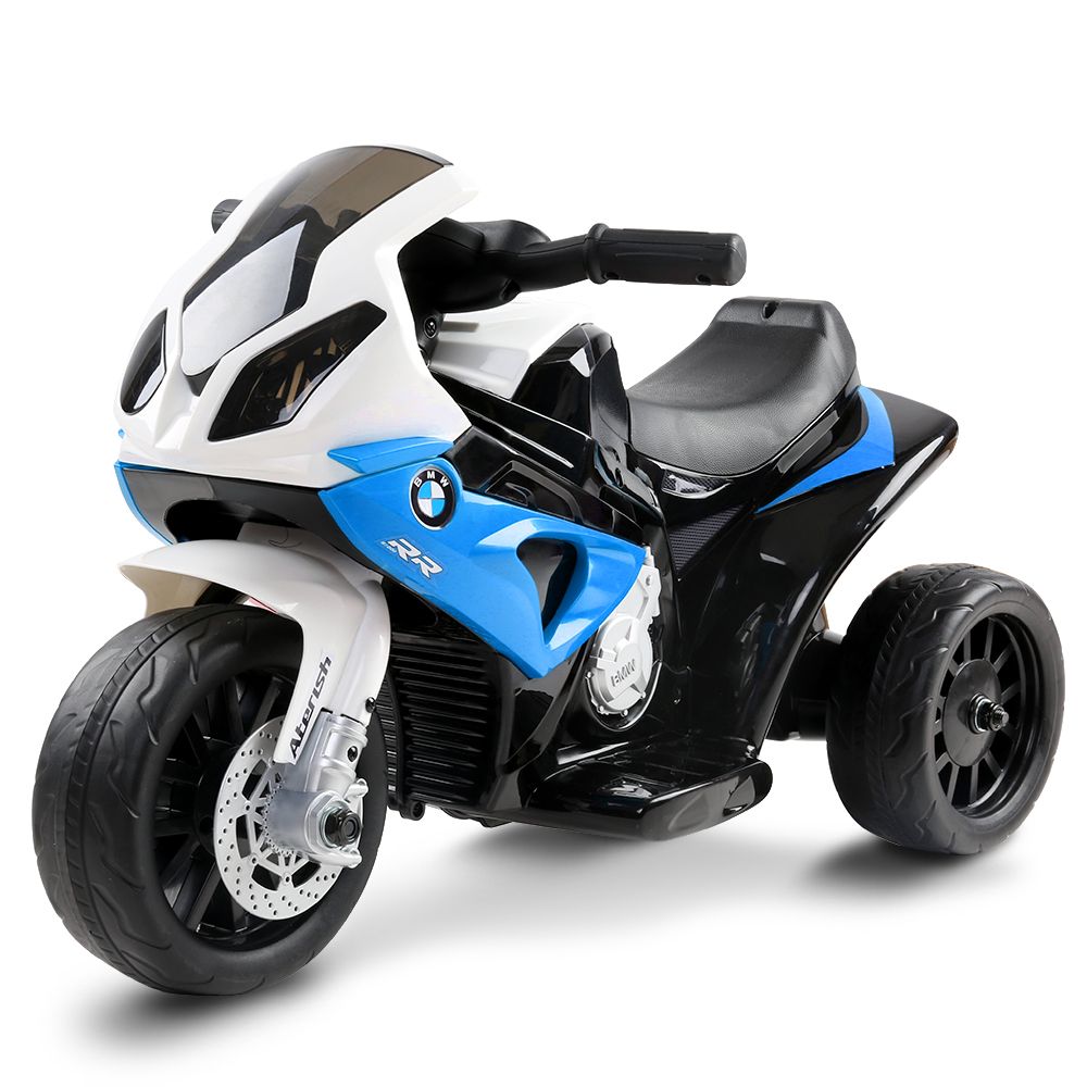BMW S1000RR Licensed Kids Electric Police Motorcycle – Blue Ride-On Motorbike