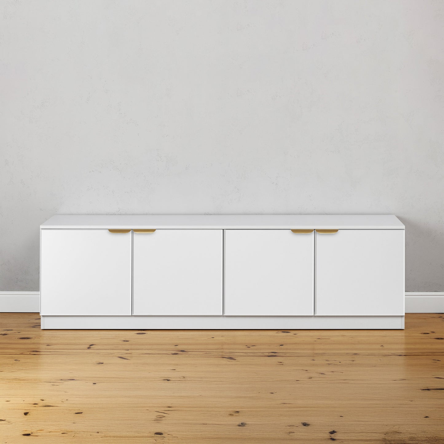 BUCHAREST TV UNIT- WHITE - SLIM - PULL BRASS