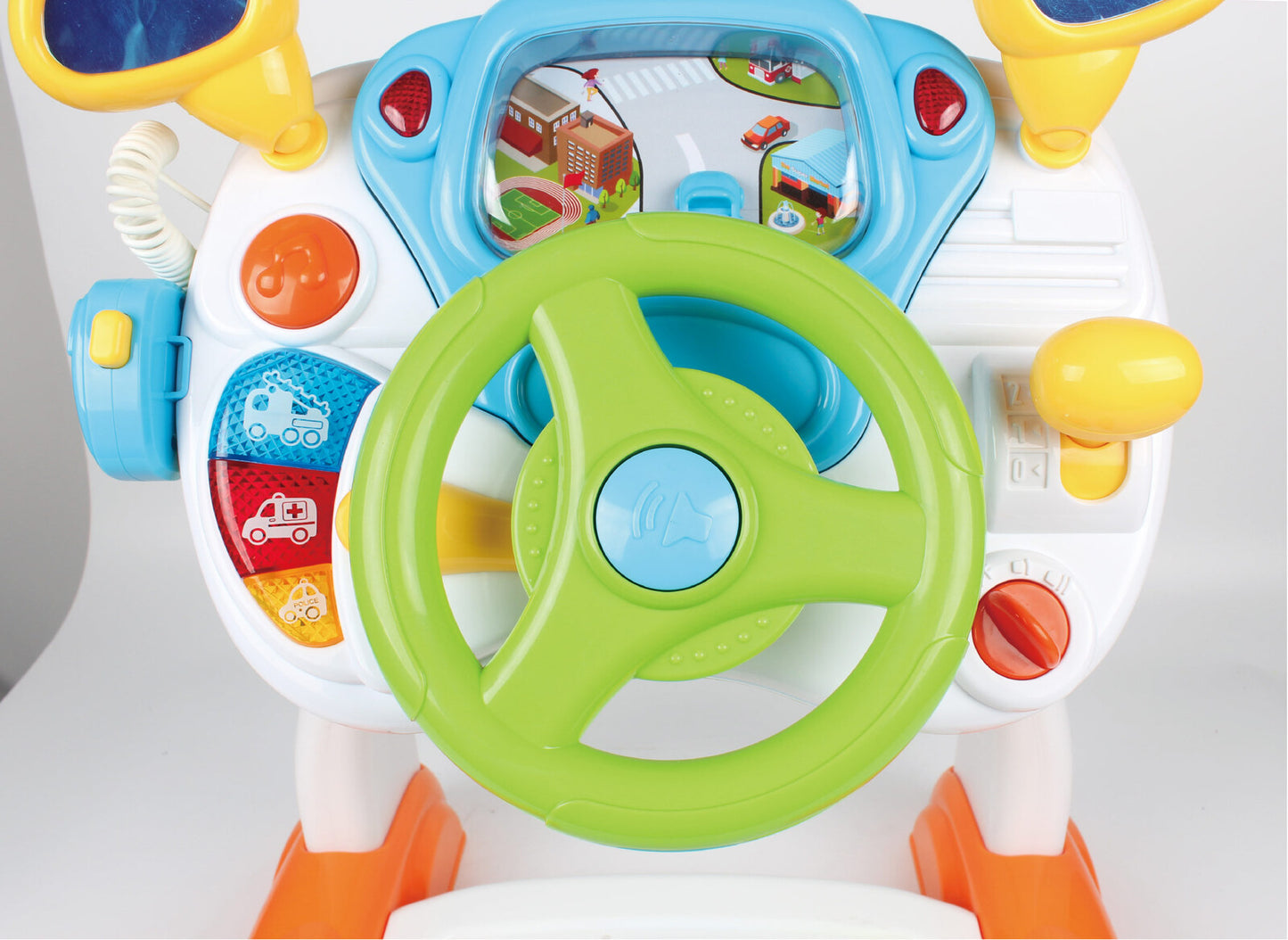 Baby Sensory Driving Simulation Toy – Interactive Play with Music & Light Effects
