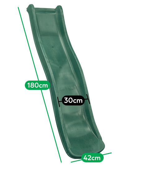 Lifespan Kids 1.8m Outdoor Playground Slide – Durable Plastic Slide (Green)