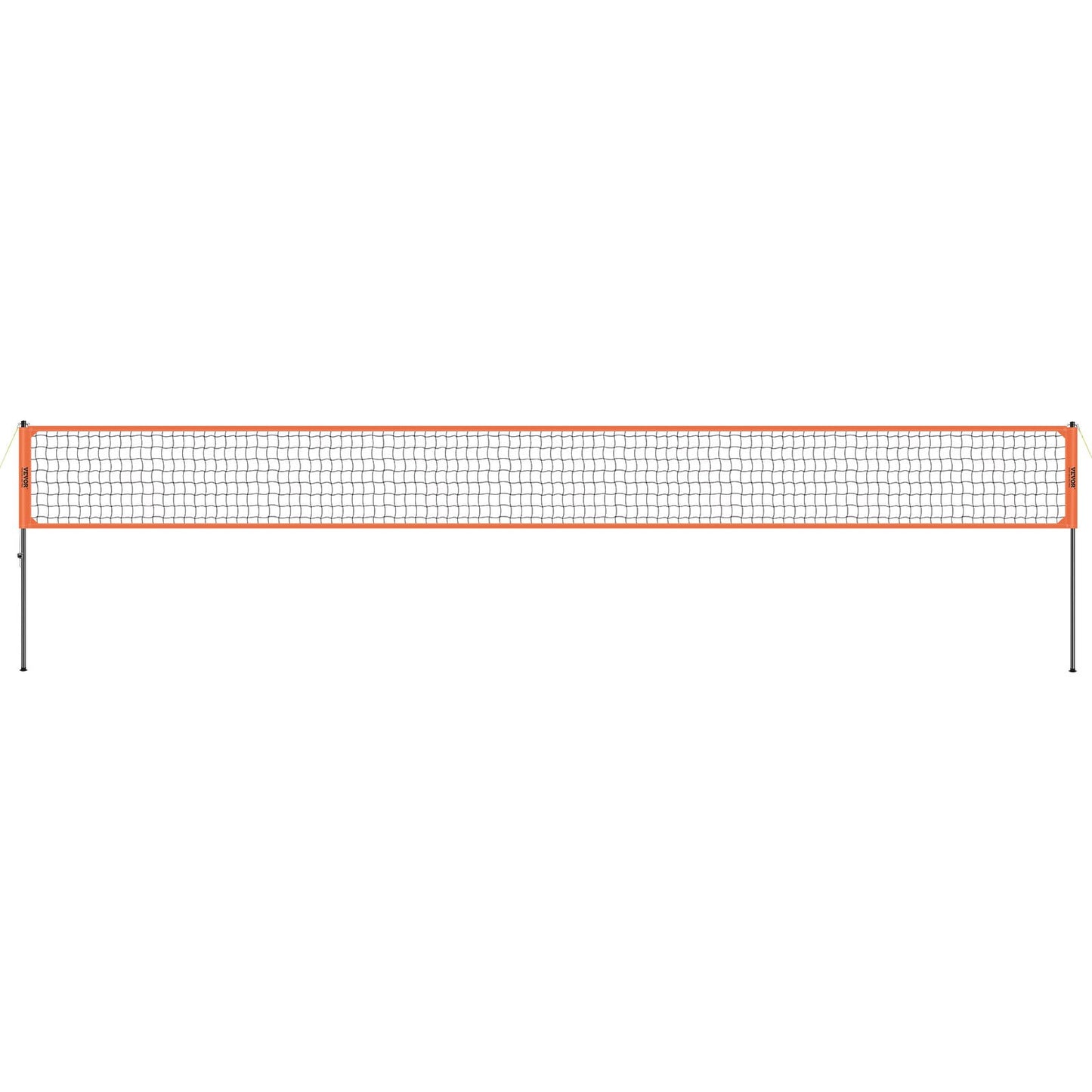 VEVOR Outdoor Portable Volleyball Net System, Adjustable Height Aluminum Poles, Professional Volleyball Set with PVC Volleyball, Pump, Carrying Bag, Heavy Duty Volleyball Net for Backyard, Beach, Lawn