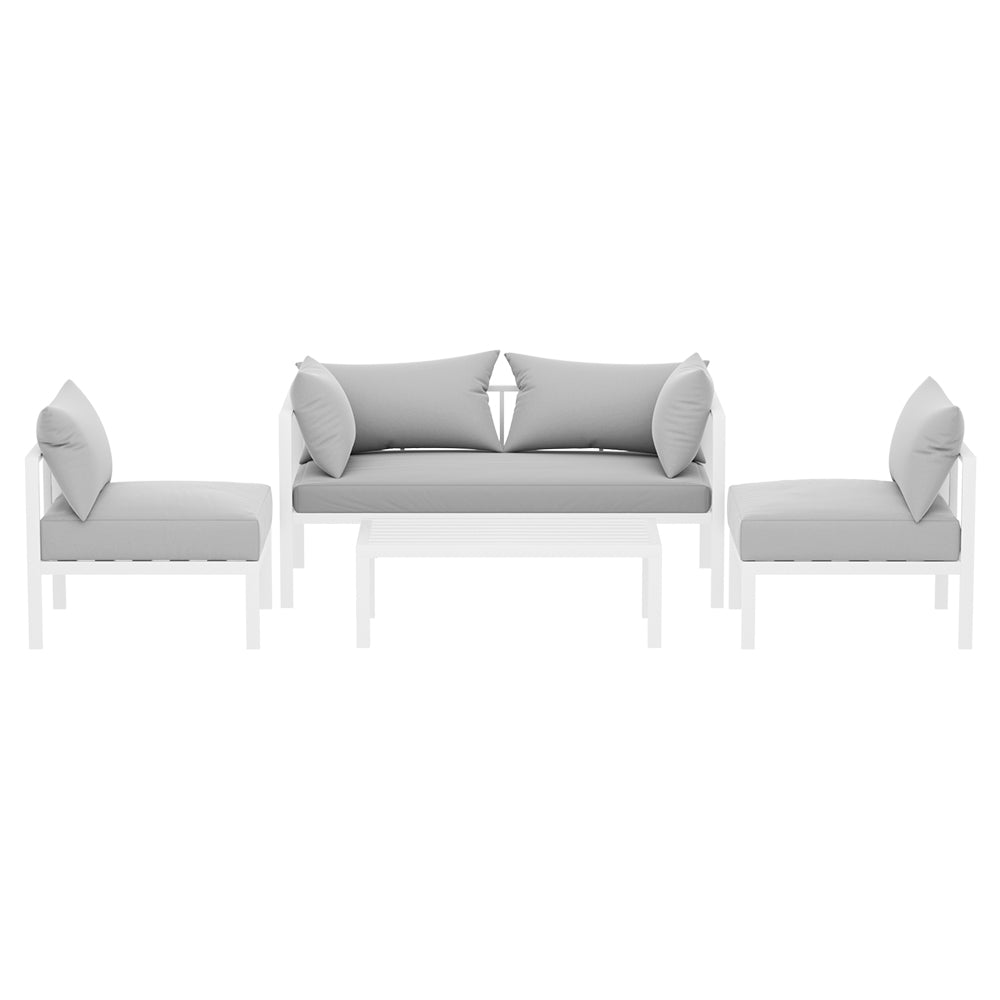 Gardeon 4-Seater Outdoor Sofa Set – Aluminium Lounge Setting for Patio or Garden