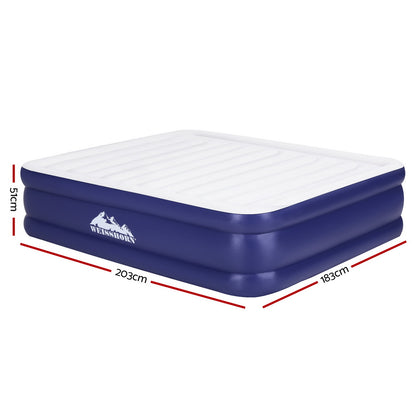 Weisshorn Air Mattress King Size 51CM Inflatable Bed Camping Home Outdoor