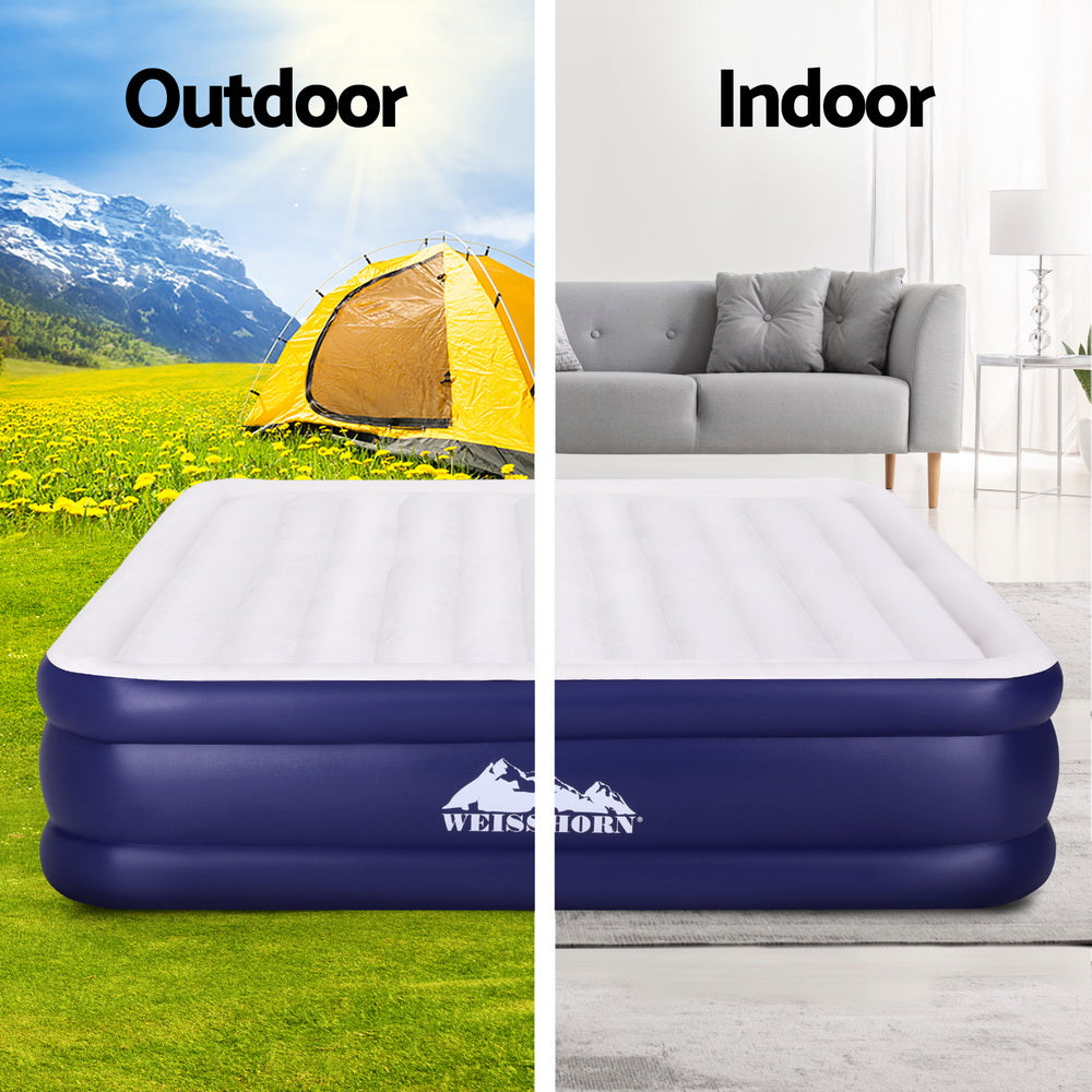 Weisshorn Air Mattress King Size 51CM Inflatable Bed Camping Home Outdoor