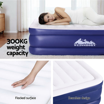 Weisshorn Air Mattress King Size 51CM Inflatable Bed Camping Home Outdoor