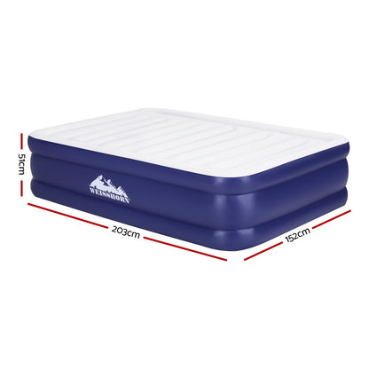 Weisshorn Queen Air Mattress Inflatable Bed 51cm Camping Airbed