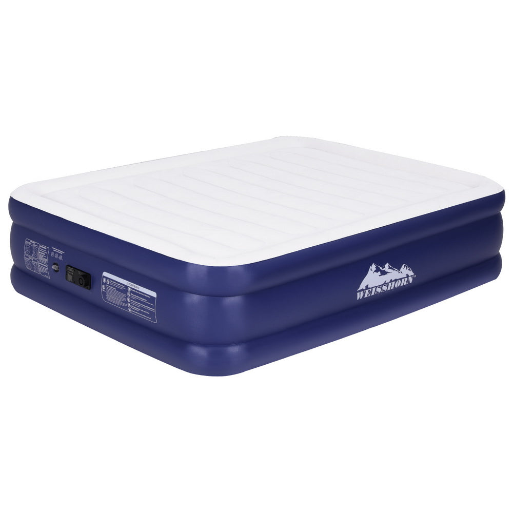 Weisshorn Queen Air Mattress Inflatable Bed 51cm Camping Airbed