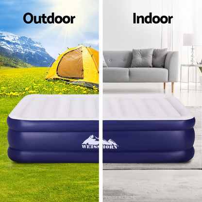 Weisshorn Queen Air Mattress Inflatable Bed 51cm Camping Airbed