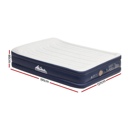 Weisshorn Double Air Mattress – 46cm Inflatable Bed for Camping, Guests & Travel