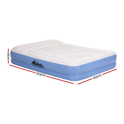 Weisshorn Air Mattress Queen Inflatable Bed 41cm Airbed for Camping/Home