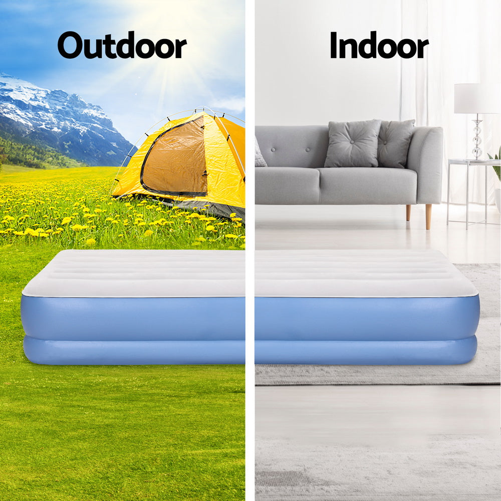 Weisshorn Air Mattress Queen Inflatable Bed 41cm Airbed for Camping/Home