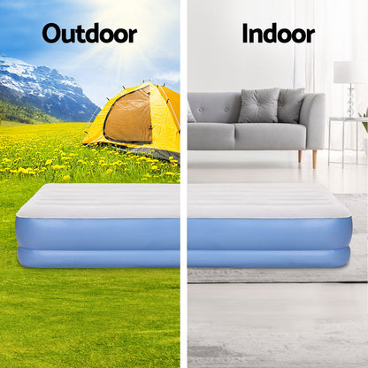 Weisshorn Air Mattress Queen Inflatable Bed 41cm Airbed for Camping/Home