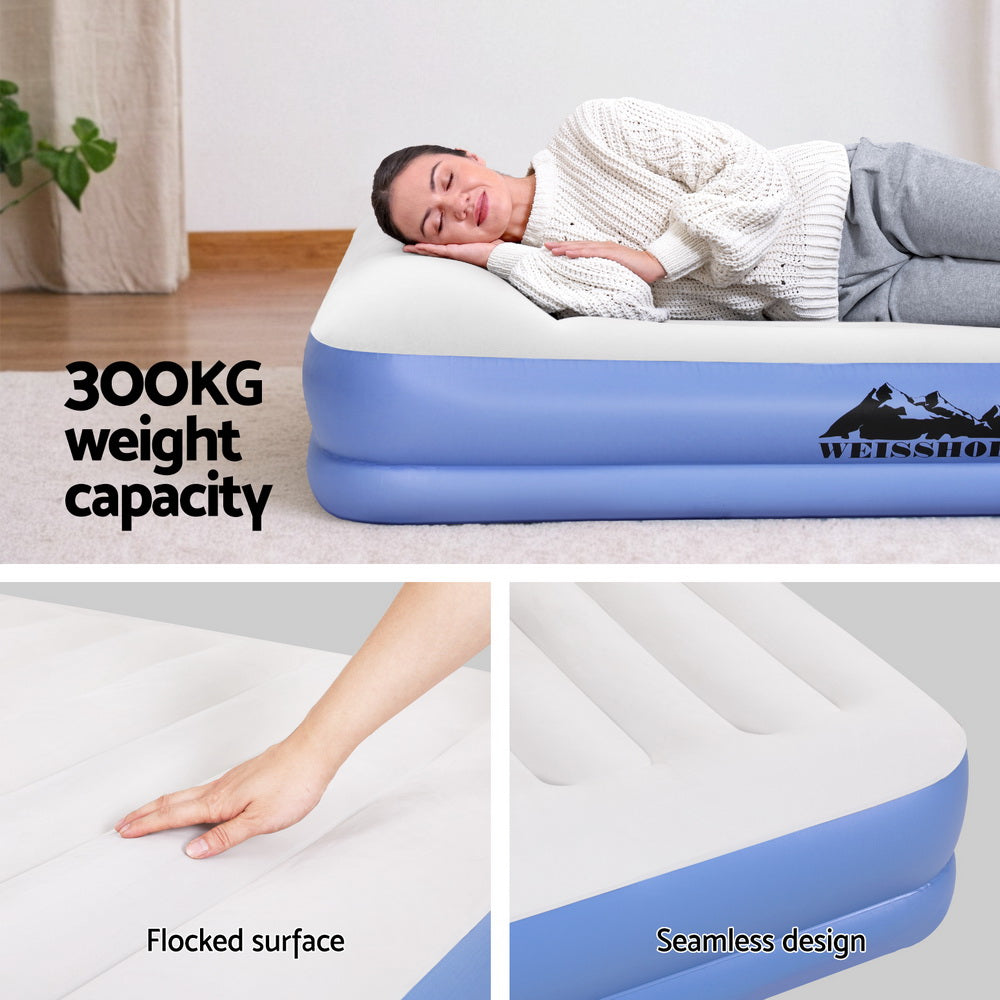 Weisshorn Air Mattress Queen Inflatable Bed 41cm Airbed for Camping/Home