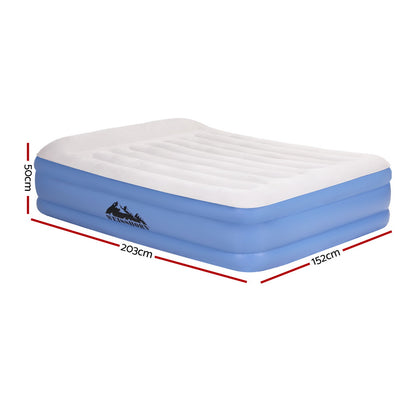 Weisshorn Air Mattress Queen Inflatable Bed 50cm Airbed Guest Camping Use
