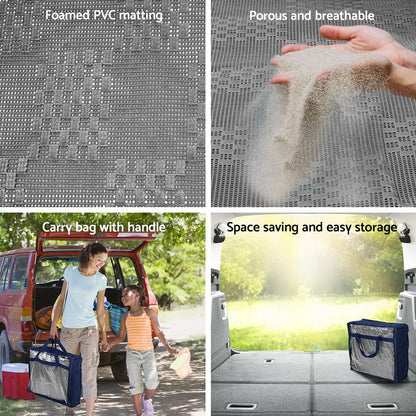 Weisshorn 5x2.5m Annex Matting – Heavy-Duty 600GSM Mesh Floor Mat for Caravan & Camping