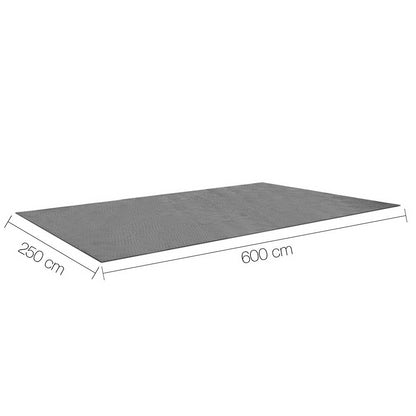 Weisshorn 6x2.5m Annex Matting – Heavy-Duty 600GSM Mesh Floor Mat for Caravan & Camping