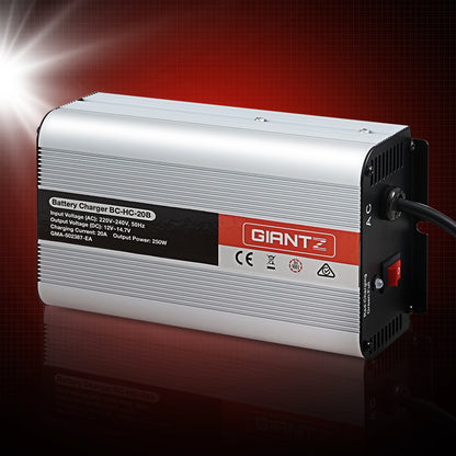 Giantz 12V 20A Car Battery Charger & Inverter – 20 Amp for ATV, 4WD, Boat, Caravan