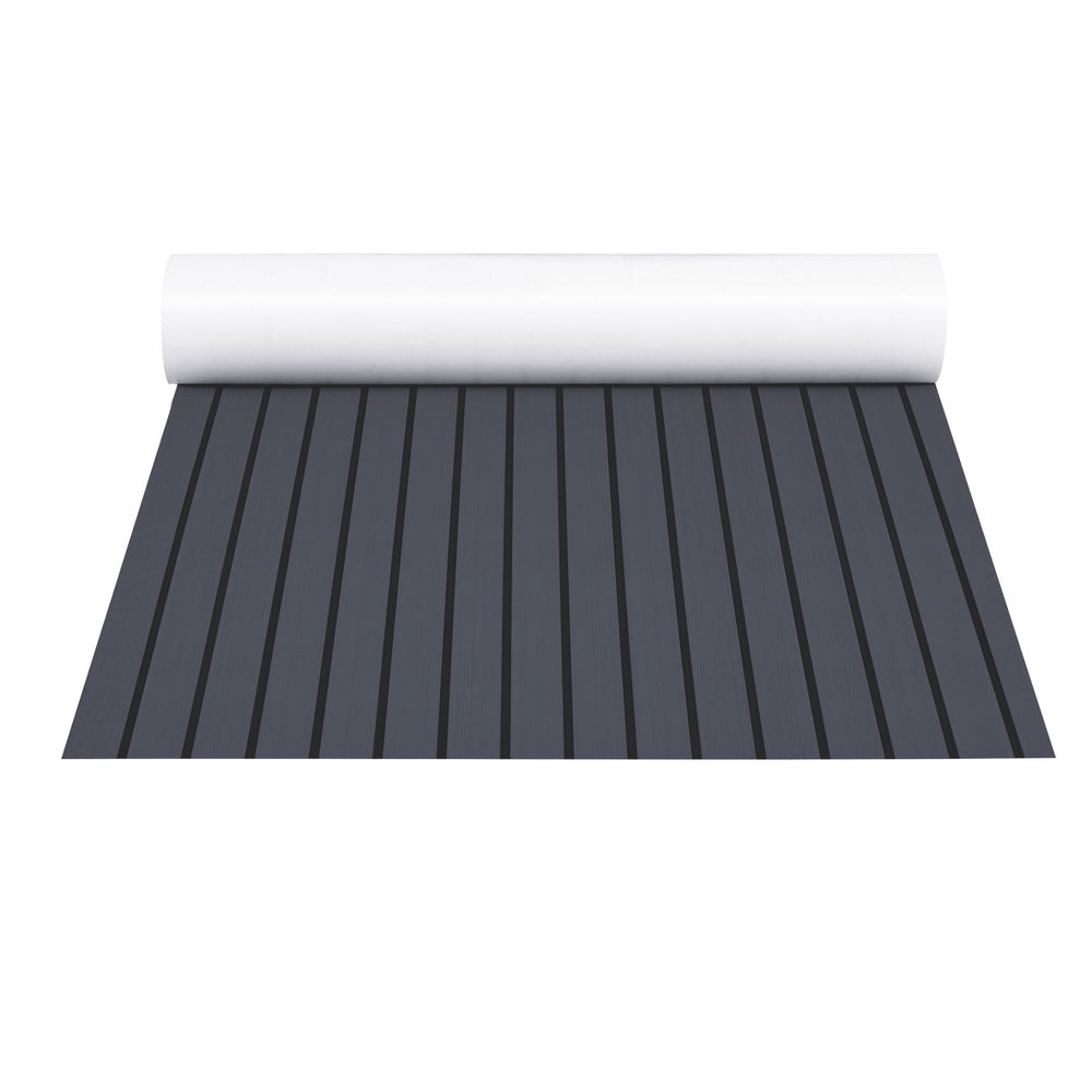 Seamanship EVA Foam Boat Flooring Mat – 240x90cm Marine Decking Sheet (Dark Grey Decor)