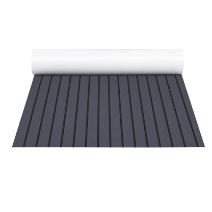 Seamanship EVA Foam Boat Flooring Mat – 240x90cm Marine Decking Sheet (Dark Grey Decor)