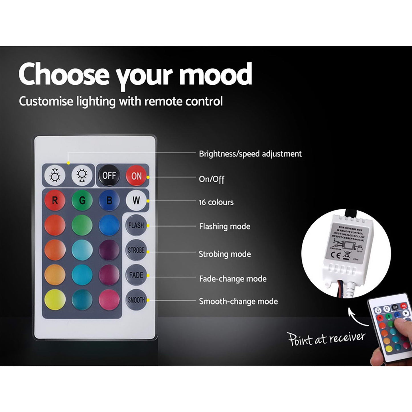 Cole Artiss Queen Size Gas Lift Bed Frame with LED – White Upholstered Base