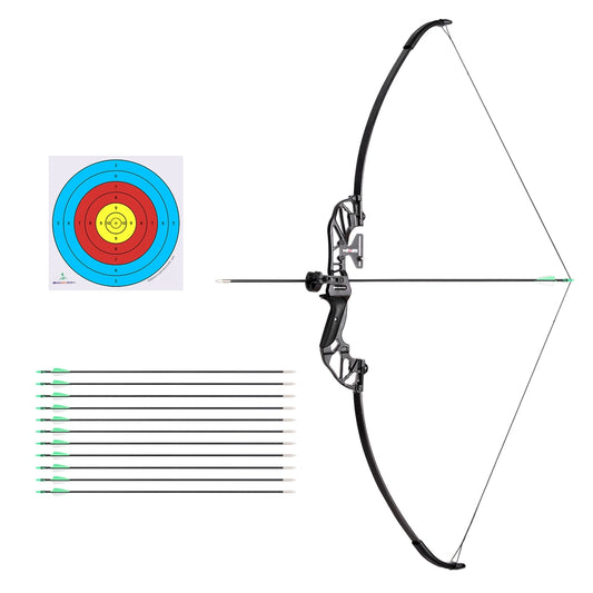 Everfit 55lbs Recurve Bow & Arrow Set – Green Takedown Archery Kit for Beginners