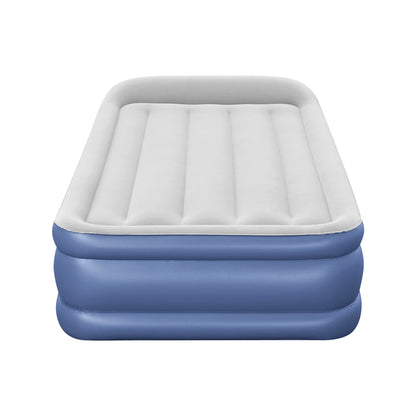 Bestway Air Mattress Single Inflatable Bed 46cm Airbed Blue Camping Travel