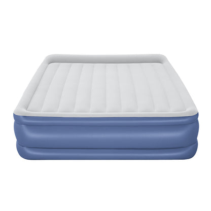 Bestway King Size Air Mattress – 56cm Inflatable Bed for Camping & Guests (Blue)