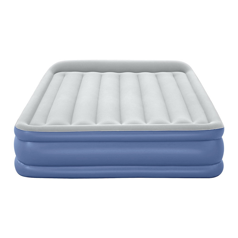 Bestway Queen Inflatable Air Mattress – 46cm Raised Airbed for Camping & Home (Blue)