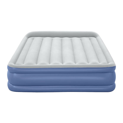 Bestway Queen Inflatable Air Mattress – 46cm Raised Airbed for Camping & Home (Blue)