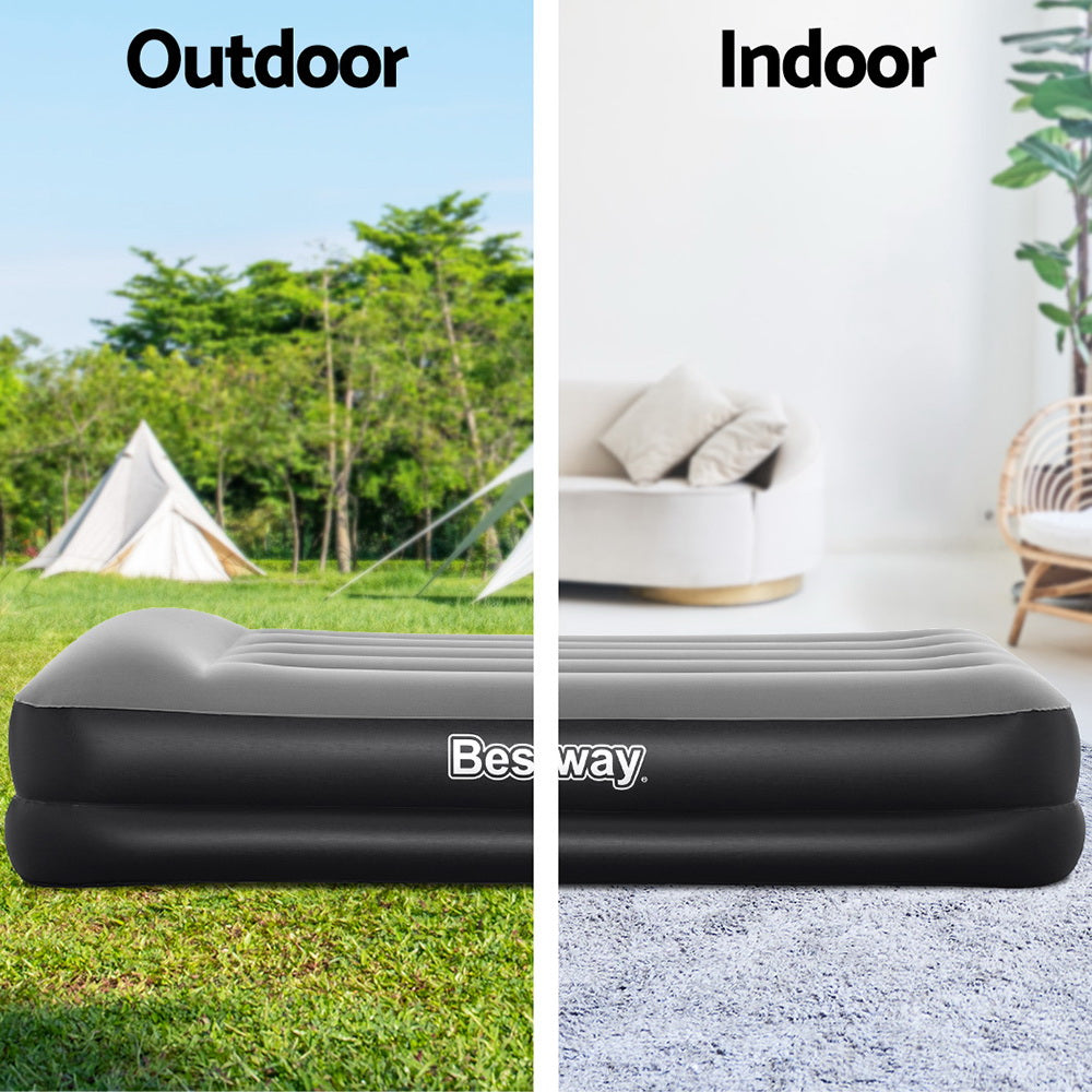 Bestway Single Inflatable Air Mattress – 46cm Raised Airbed, Black