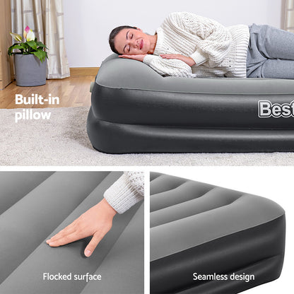 Bestway Single Inflatable Air Mattress – 46cm Raised Airbed, Black
