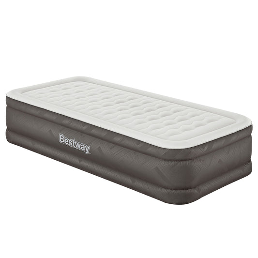 Bestway Single Inflatable Air Mattress – 46cm Height, Grey Comfort Bed