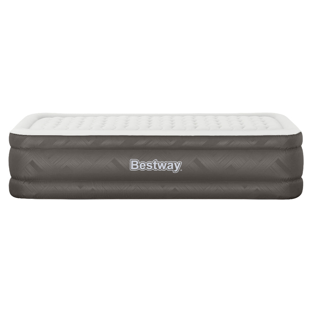 Bestway Single Inflatable Air Mattress – 46cm Height, Grey Comfort Bed