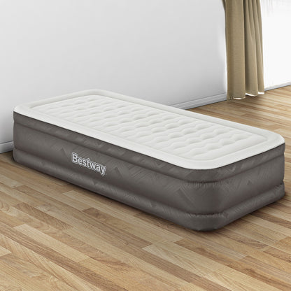 Bestway Single Inflatable Air Mattress – 46cm Height, Grey Comfort Bed