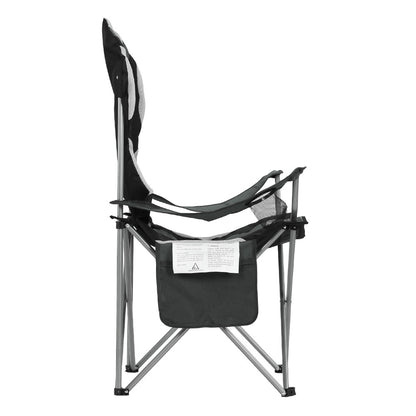 Weisshorn 2X Folding Camping Chairs Portable Outdoor Hiking Fishing Picnic Grey
