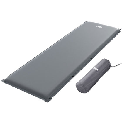 Weisshorn Self Inflating Mattress Single Air Bed Pad Camping Sleeping Mat Grey