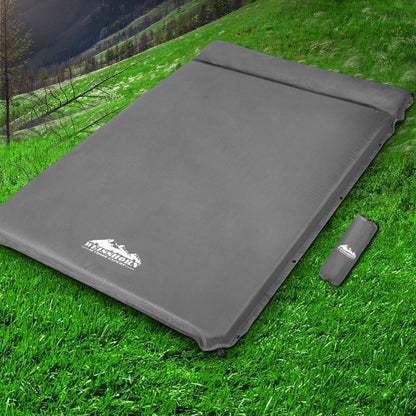 Weisshorn Self-Inflating Camping Mattress – Compact Foam Pad, Grey