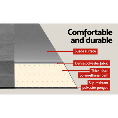 Weisshorn Self Inflating Mattress 10cm Air Bed Double Grey Camping Mat
