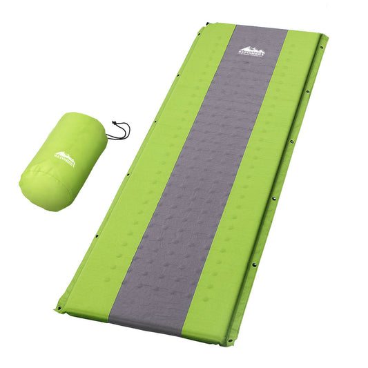 Weisshorn Self Inflating Mattress Single Air Bed Pad Camping Mat Green