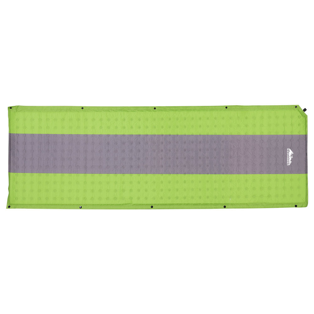 Weisshorn Self Inflating Mattress Single Air Bed Pad Camping Mat Green