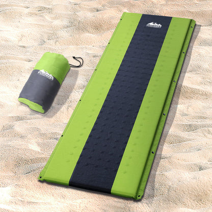 Weisshorn Self Inflating Mattress Single Air Bed Pad Camping Mat Green