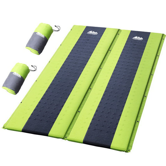 Weisshorn Self Inflating Mattress Double Air Bed Pad Green Camping Mat
