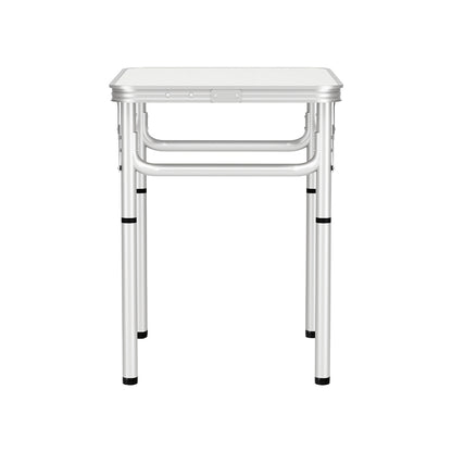 Weisshorn 60CM Folding Camping Table – Adjustable Height & Portable Picnic Desk