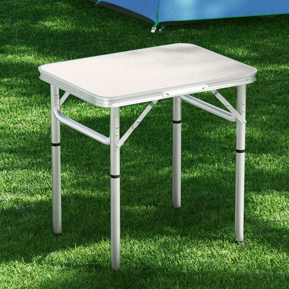 Weisshorn 60CM Folding Camping Table – Adjustable Height & Portable Picnic Desk