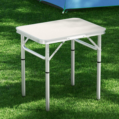 Weisshorn 60CM Folding Camping Table – Adjustable Height & Portable Picnic Desk