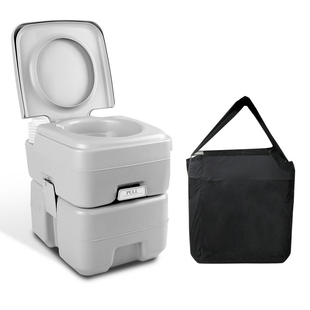 Weisshorn 20L Portable Camping Toilet – Outdoor Flush Potty with Travel Bag