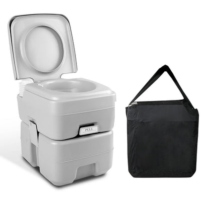 Weisshorn 20L Portable Camping Toilet – Outdoor Flush Potty with Travel Bag